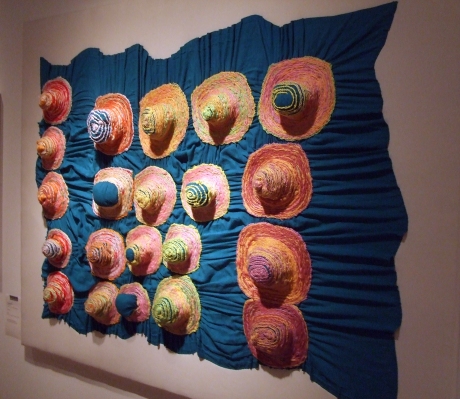 Yumiko Kawai, Circles, 2009, wool, acrylic yarns, cotton. Social Welfare Corporation Yamanami Atelier